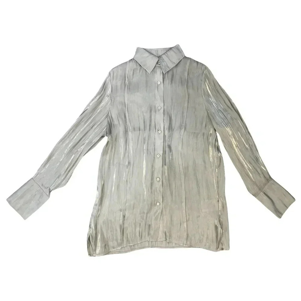 Abchicbyab Satin Top | Green | Size S